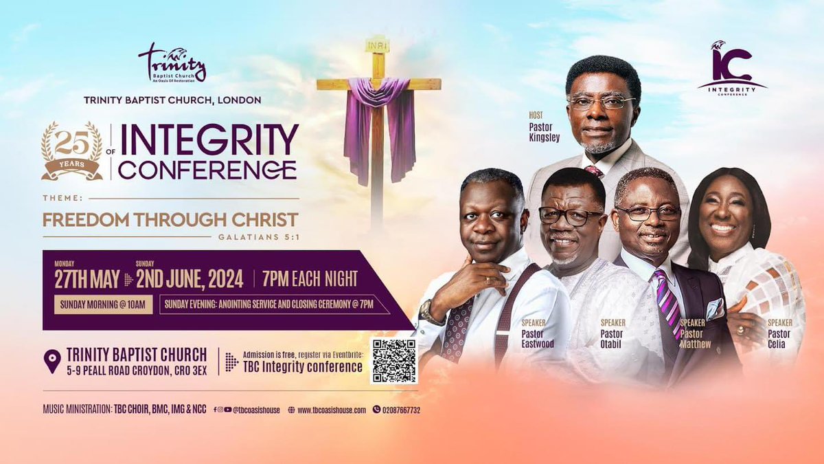 Join Pastor Eastwood for a transformative experience at Integrity Conference 2024!

See you there!