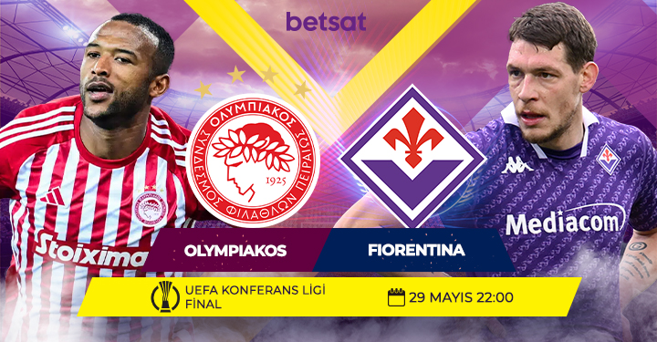 🔥UEFA #KonferansLigi Final coşkusunu Betsat fırsatlarıyla yaşa!

#Olympiakos 🆚 #Fiorentina | ⏰ 22:00

💰 Betsat'ta cazip oranlar ve zengin bahis seçenekleri seni bekliyor!

🚀 Fırsatı kaçırma, hemen Betsat'a gel ve kazanmaya başla! #Betsatgiris #betsatgiris