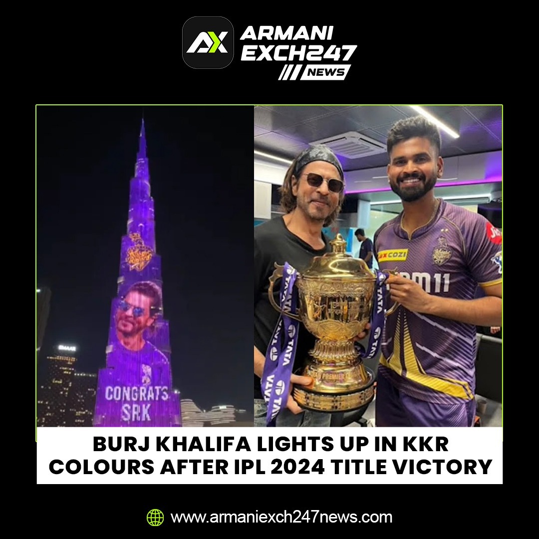 Armaniex247News's tweet photo. KKR's IPL triumph featured on burj khalifa, Dubai.
#armaniexch247news #ipl2024winner #kkrwin #kolkataknightriders #ipl2024final #shahrukhkhan #shreyasiyer https://t.co/6MTwrxLb6b