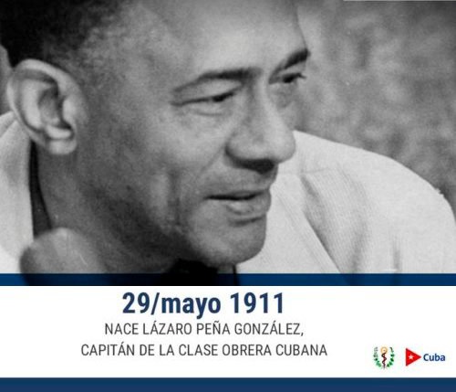 Cuando se hable en Cuba del movimiento obrero y las luchas de los sindicatos resultará imprescindible referirse a Lázaro Peña González, ese luchador que venció todo y pues su resultado fue crear y protagonizar la @CubaCentral. #22CongresoCTC #PorCubaJuntosCreamos #ANIR