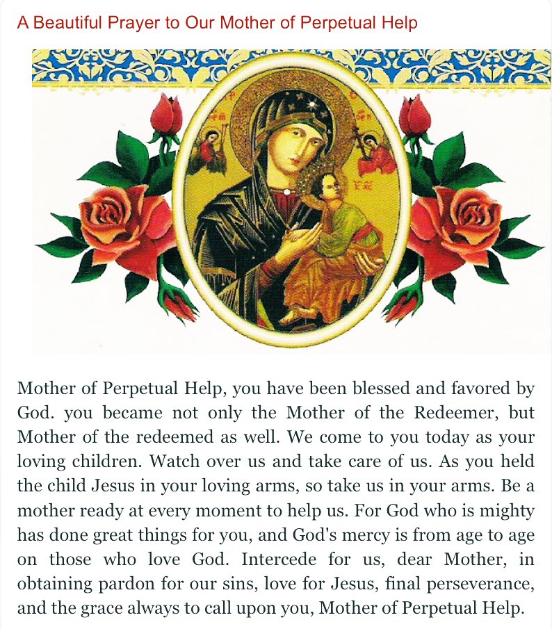 1romancatholic's tweet photo. Wednesday = Our Lady of Perpetual Help Devotion
Do you have a copy of this icon/image in your home?
#Catholic #CatholicChurch #OLPH https://t.co/9XUqrajPRx