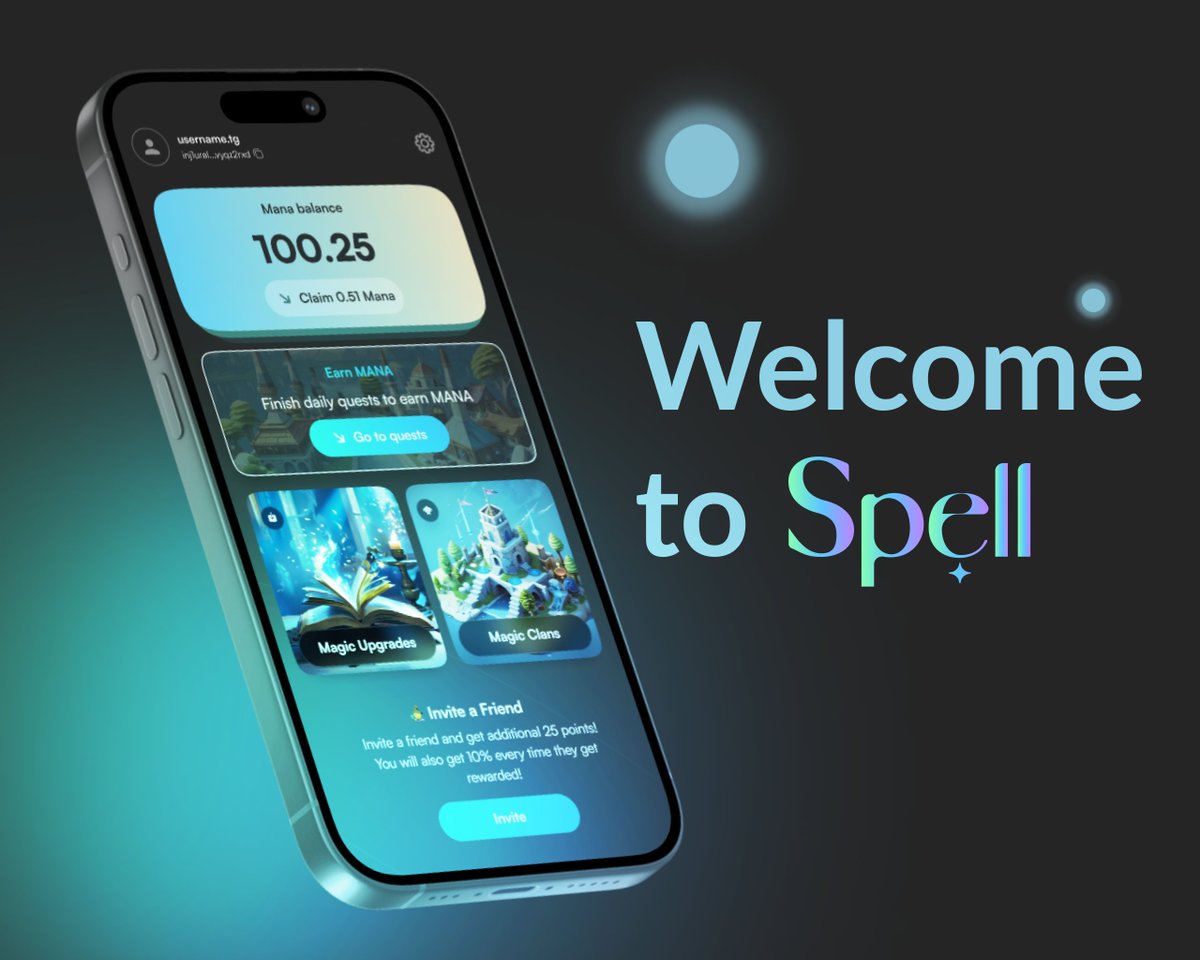 1/3 Spell magic is unstoppable ✨ We’re thrilled to introduce Spell Wallet, our brand-new Telegram extension aimed to elevate #Airdrop hunt to the next level 🚀 Earn Mana points every hour and join us on this exciting journey as the project evolves! 🔗t.me/spell_wallet_b…