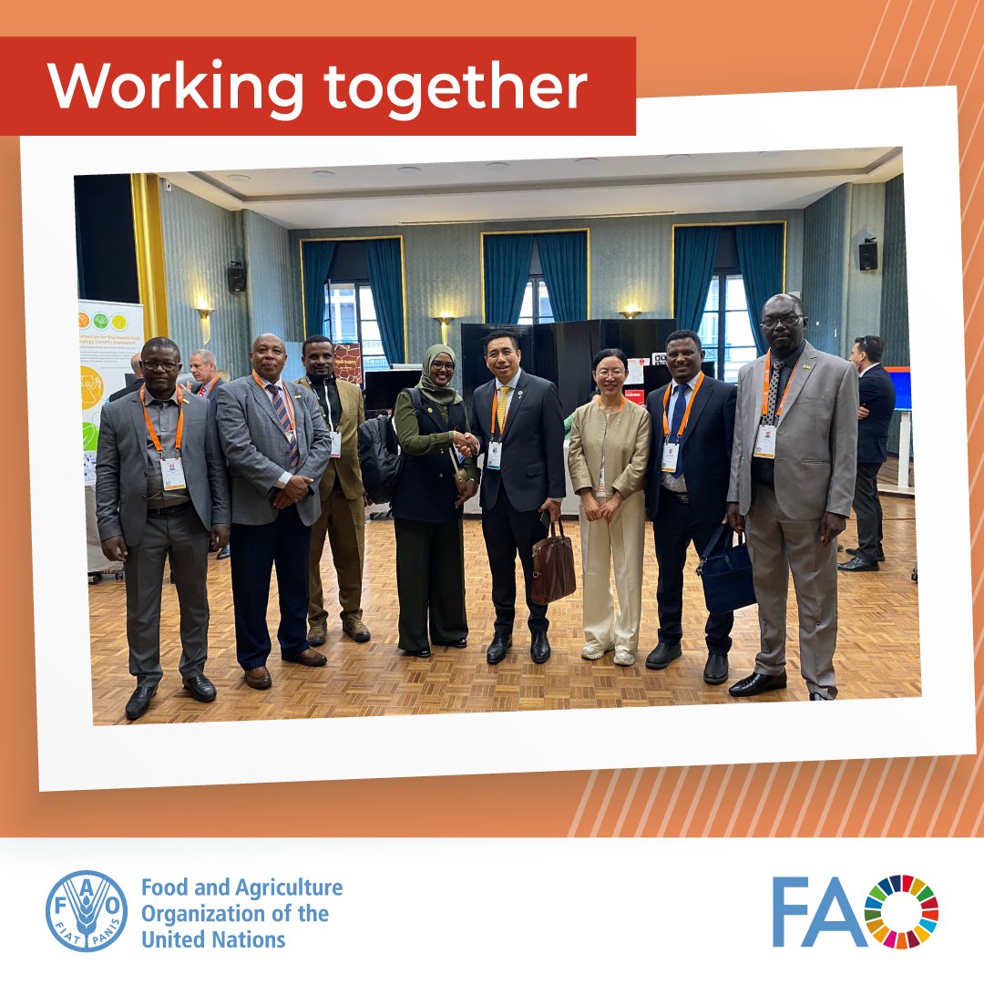 📍 @FAO and @AUIBAR at #WOAHGS. Cooperation, investment, and innovation are key to unlocking Africa's livestock potential. Through the implementation of long-term development plans, we aim to address critical issues, driving equitable growth, sustainability, and resilience.