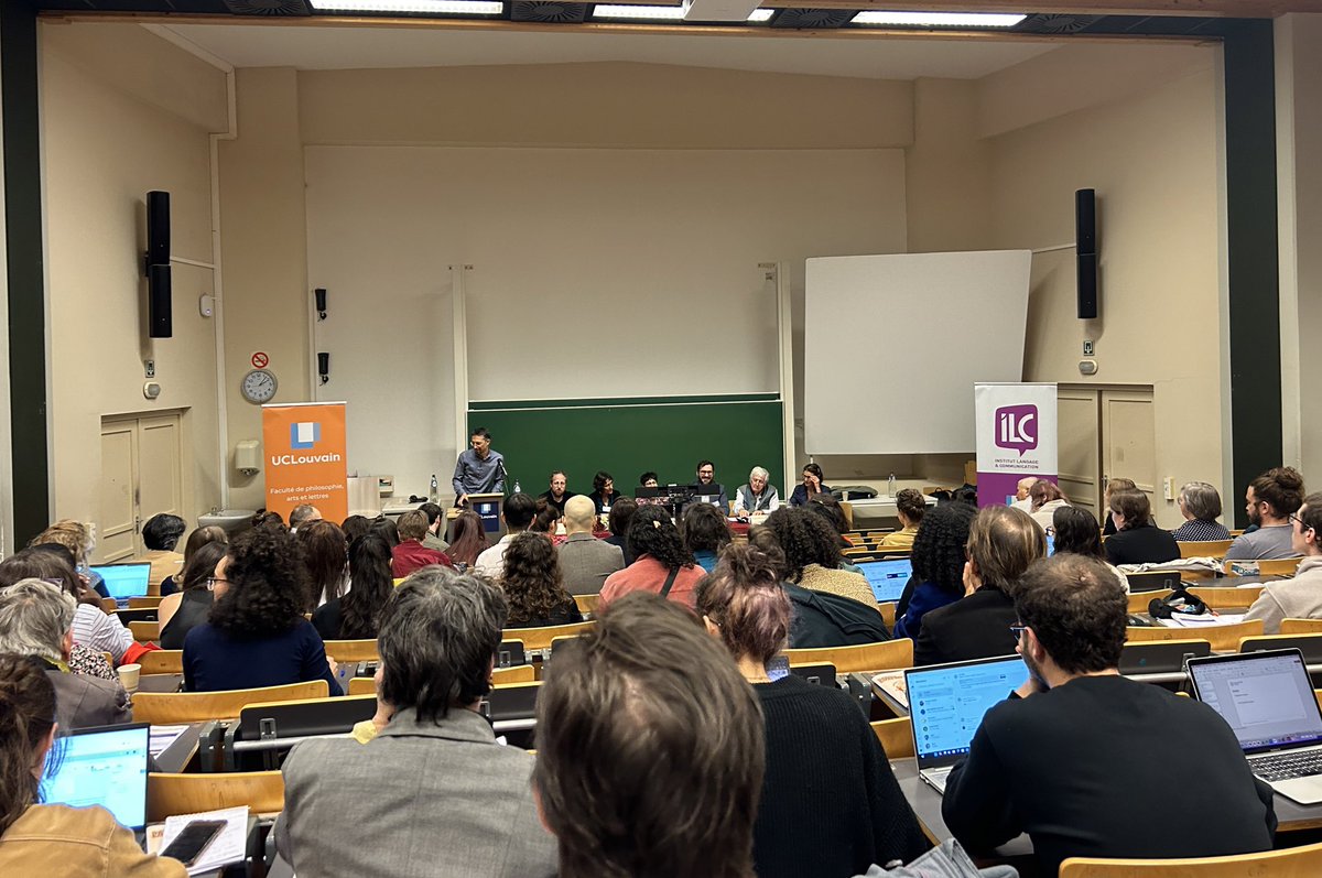 6e congrès du RFS @UCLouvain_be 

Début de la table ronde : «  Concilier engagement et scientificité en sociolinguistique : vraie tension ou faux problème ? »