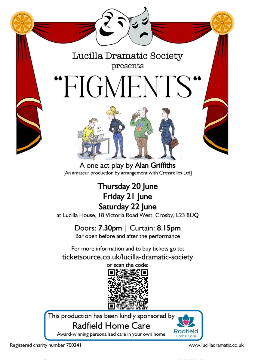 Less than 24 hours to go before tickets go on sale for next #LucillaDS play! 10 am tomorrow it all goes live!