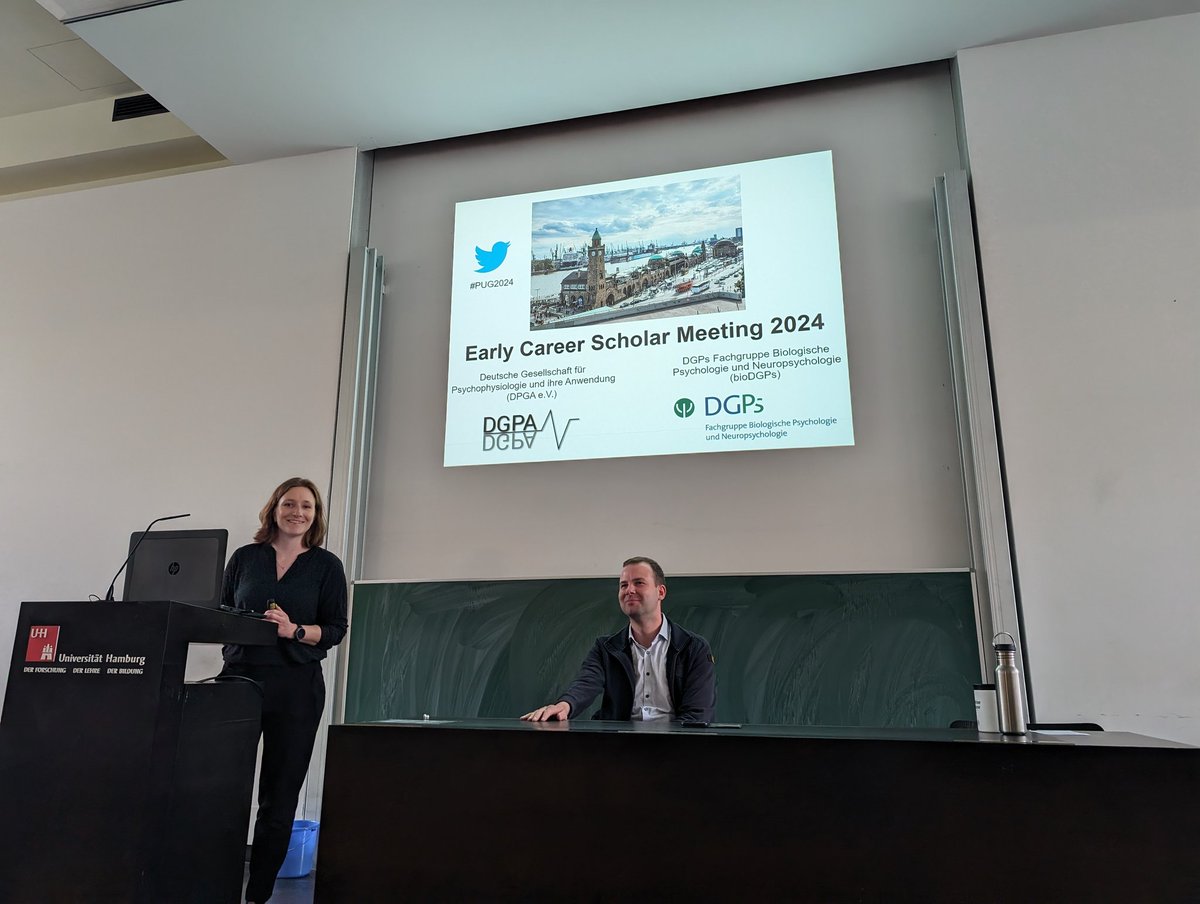 At #PuG2024, we now kick off the conference with the Meeting of Early Career Researchers #ECR. The ECR representatives of bioDGPs, Mathias Sperl, and of DGPA, Maria Meier, are now introducing the societies organizing the PuG conference.