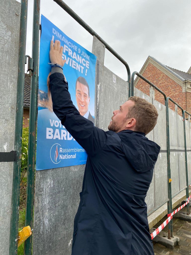 thib_francois's tweet photo. Avant d'être élu, je suis d'abord un militant. Un seul tour, un seul vote : votez Jordan Bardella ! 🇫🇷 #Vivementle9juin #cuincy https://t.co/tJ8UQ8rqDA