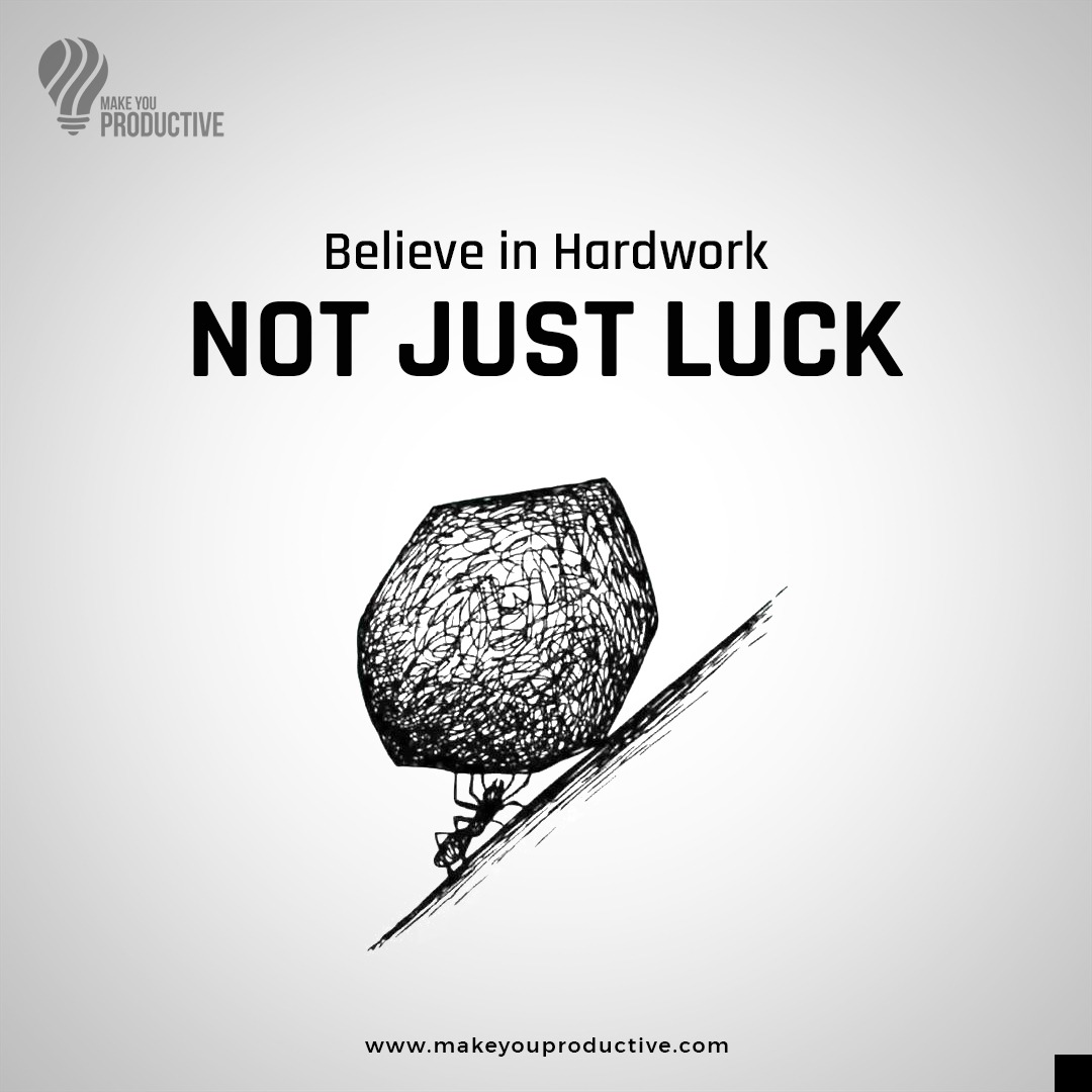 Hard work beats luck any day. Trust in your efforts, not chance. Your determination will pave the way to success!

#MakeYouProductive #ProductivityMindset #GoalSetting #GrowthMindset #learningquotes #AchieveSuccess #GoalGetter #PlanForSuccess #GoalCrusher