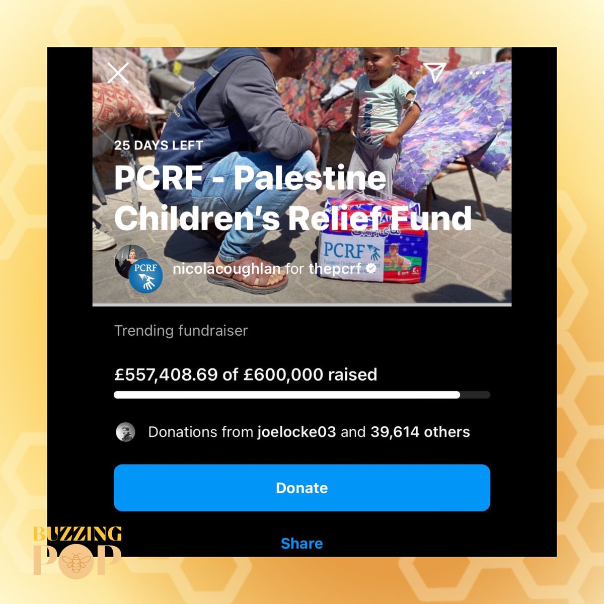 ‘Heartstopper’ star Joe Locke has donated to the Palestine Children’s Relief Fund.