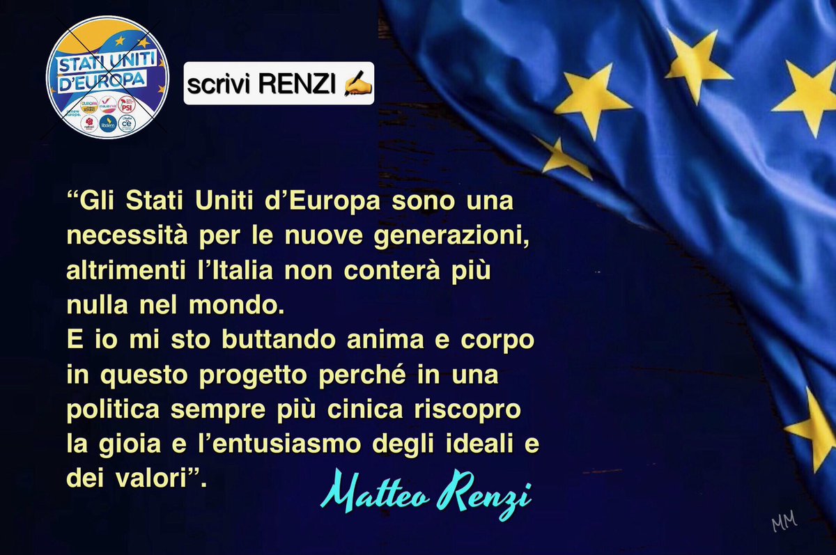 #statiunitideuropa #scriviRenzi