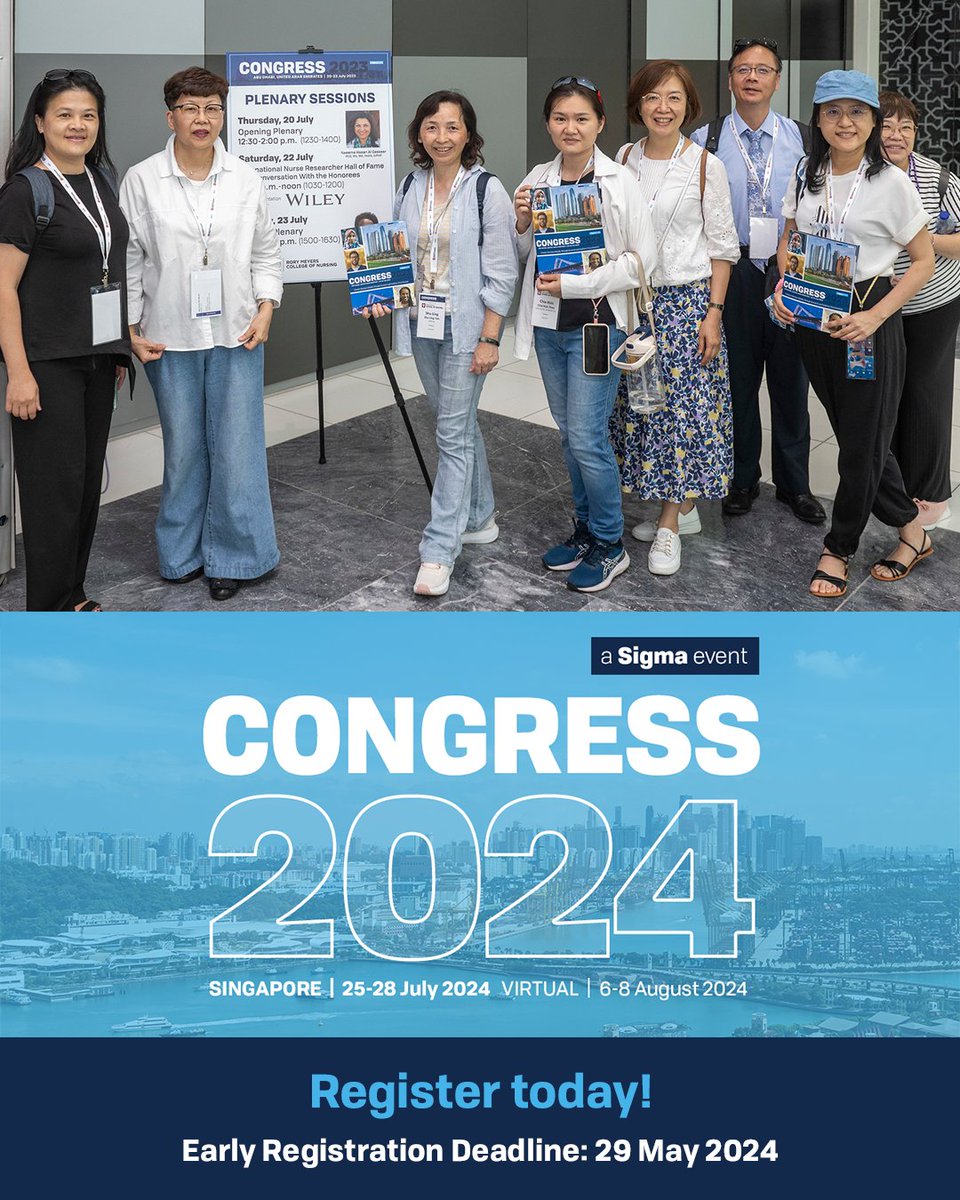 Have you reserved your spot to join us at congress in Singapore? Don't miss out! The early registration deadline is today. Register now and save » bit.ly/3sPU54O