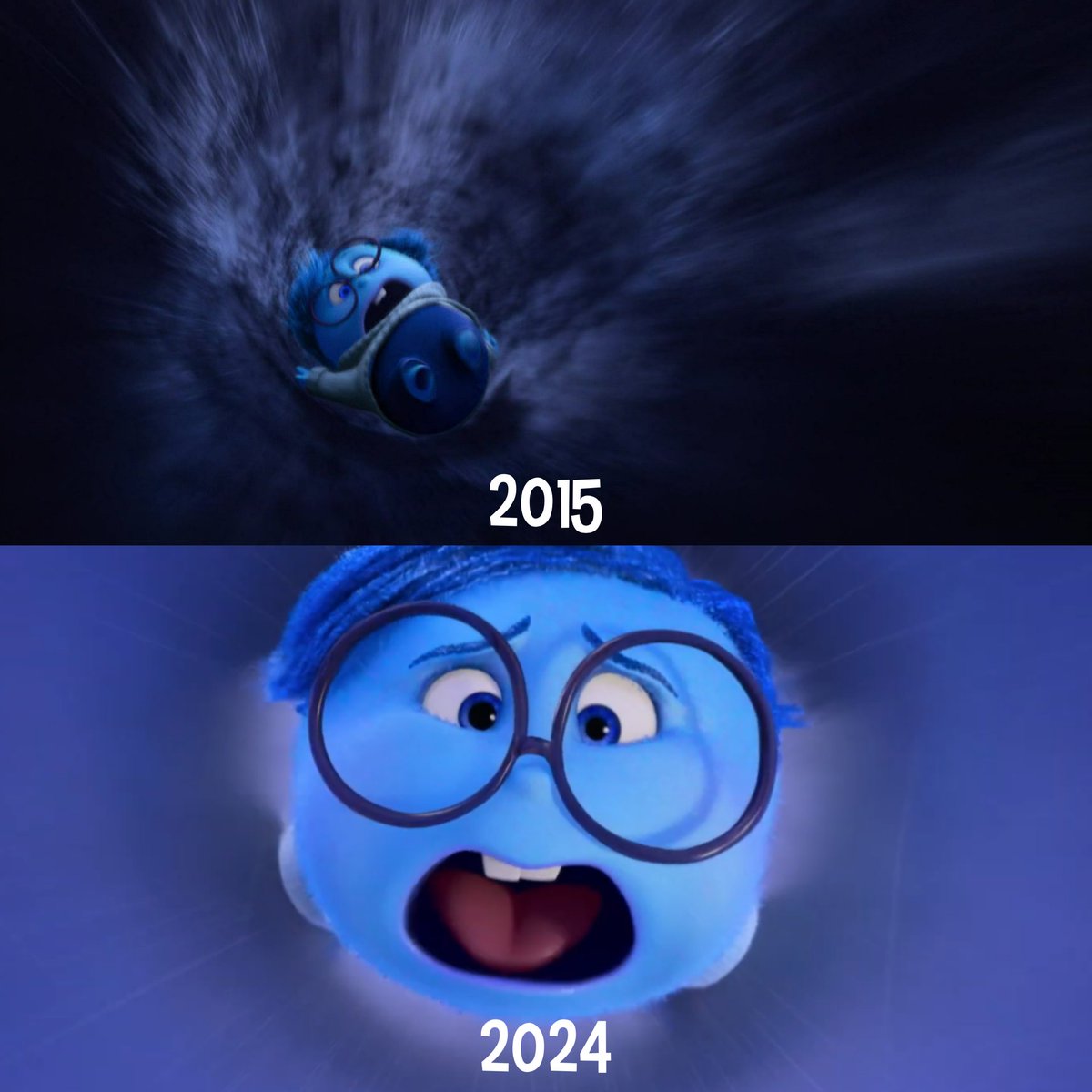 #InsideOut2 Sadness is still fits in Memory Orb Tube