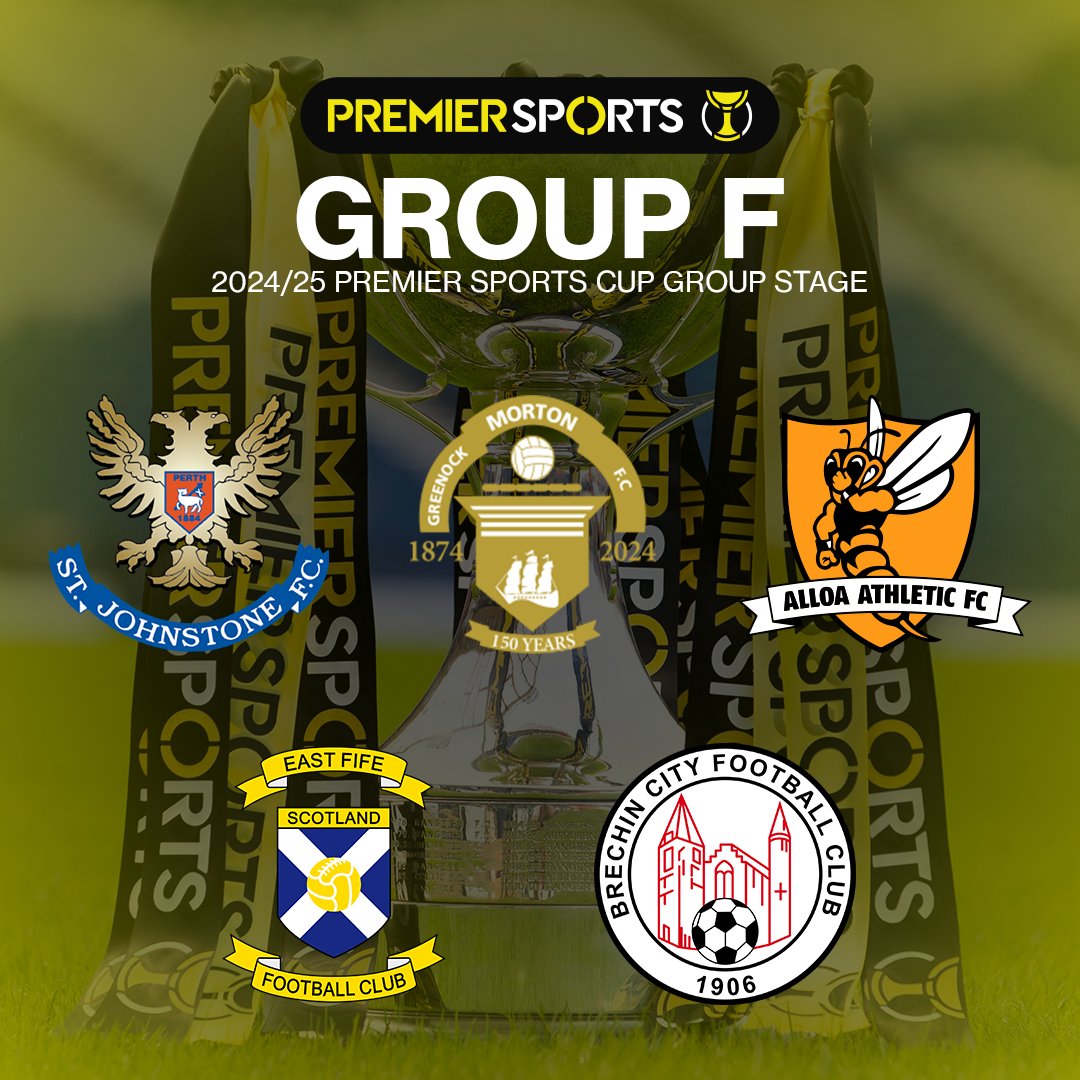 Morton_FC's tweet photo. 🏆 Group F is confirmed for our Premier Sports Cup Group Stage campaign.

◾ St Johnstone
◾ Greenock Morton
◾ Alloa Athletic
◾ East Fife
◾ Brechin City https://t.co/qCyQ4L8aXp