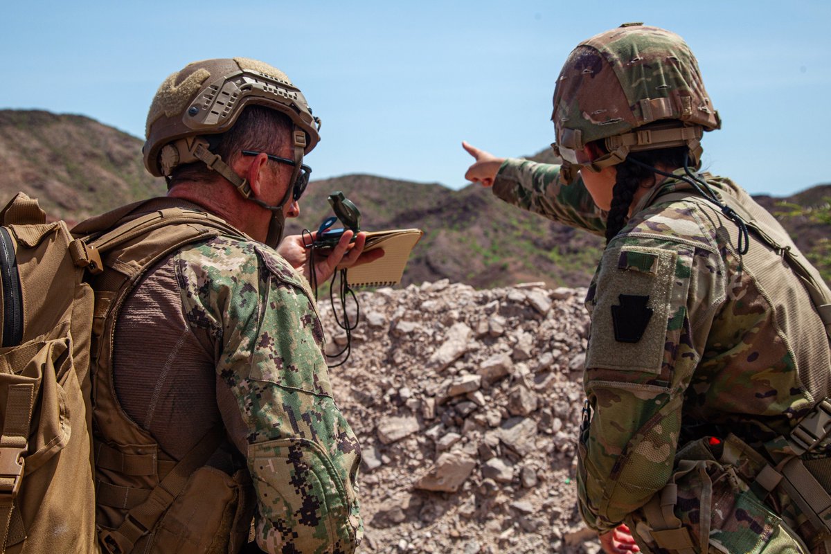 Soldiers from the 56th Stryker Brigade Combat Team who are deployed to Africa hosted a Joint Light Leaders Course for other @CJTFHOA service members May 9 at @Camp_Lemonnier, Djibouti. The course introduced the service members to basic infantry skills. 📷: Capt. Owen Dietrich