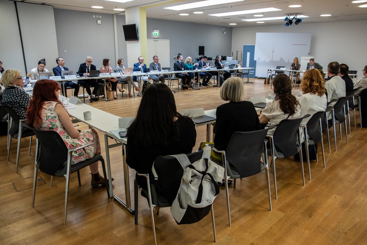 Hertie_Security's tweet photo. 📢 Our "Disunity in Diversity?" conference is underway! 

Today's panels address both missed opportunities and obstacles for 🇪🇺 Europe's strategic capacity.

This conference is organised by @Hertie_Security, @SAISHopkins, @KissingerCenter, and @DAAD_Germany. https://t.co/uuoyqrnpSp