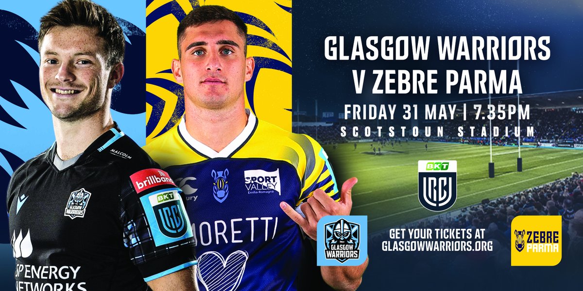 Friday night lights 💫 There are currently fewer than 50 single seats available for our BKT URC Round 18 clash against Zebre! Let's make it another #SoldOutScotstoun 👉 bit.ly/3QH0CuB