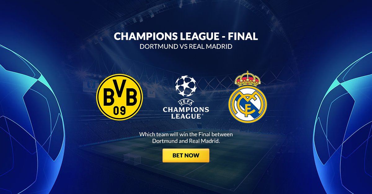 🏆 #ChampionsLeague Final Showdown! 🏆

🏆⚽️ The stage is set for the Champions League Final! Dortmund vs. Real Madrid! Who will win? 

⏰ Bet ends in 3 days! Predict now and win #BTC! 💸