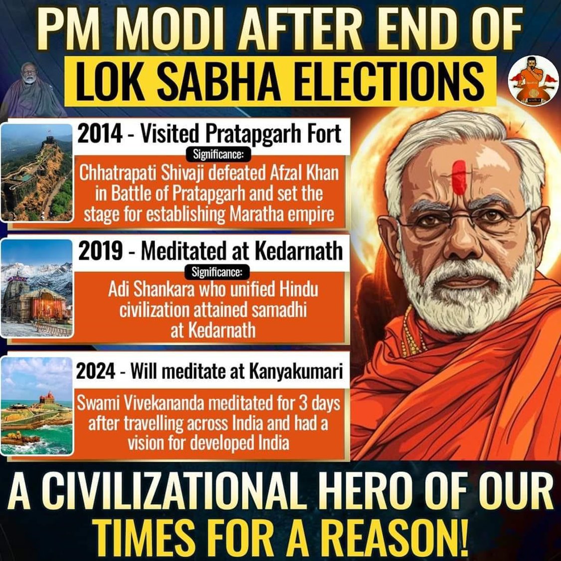 Why did PM Modi choose to meditate from Kanyakumari? This is where Swami Vivekananda meditated for 3 days after travelling across India and had a vision for developed India! Expect a cracker of a third term from PM Modi! @narendramodi You will see some young and dynamic faces