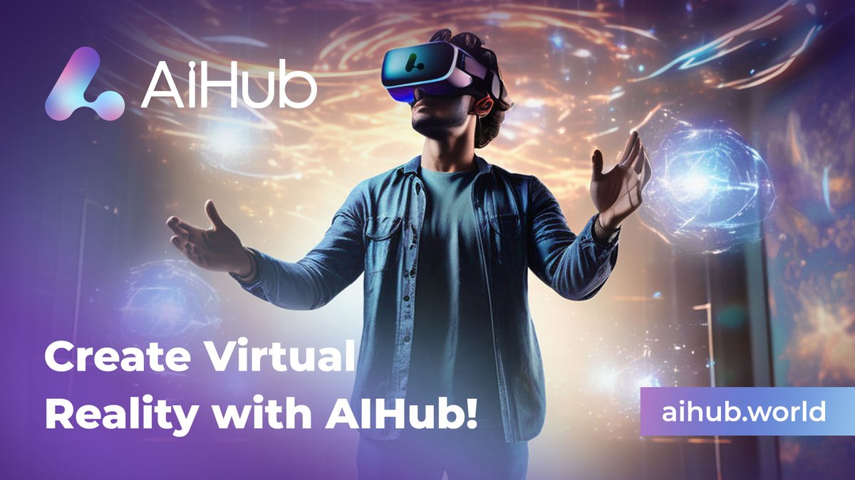 🎇 Shape virtual reality experiences in real-time!

🌳🏗 #AiHub generates buildings & environments for an immersive & dynamic VR experience.

🧠 The future of VR is intelligent.

$AIH