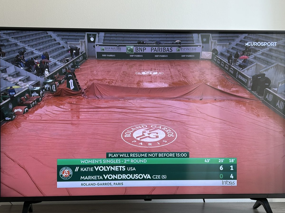 So glad I opted to pay £6.99 for the month to get full all-court French Open coverage on Discovery+