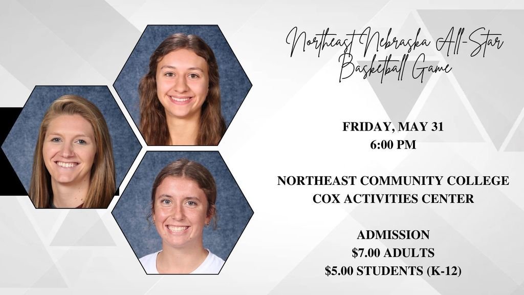 CroftonWarriors's tweet photo. The Lady Warriors will be well represented at the Northeast Nebraska All-Star Basketball game. Caitlin and Ellie will be showing their talents one last time in a Lady Warrior uniform and Coach Moon will serve as a coach for the Light Team. A well-deserved honor for all three! https://t.co/OJsxhgdbhl