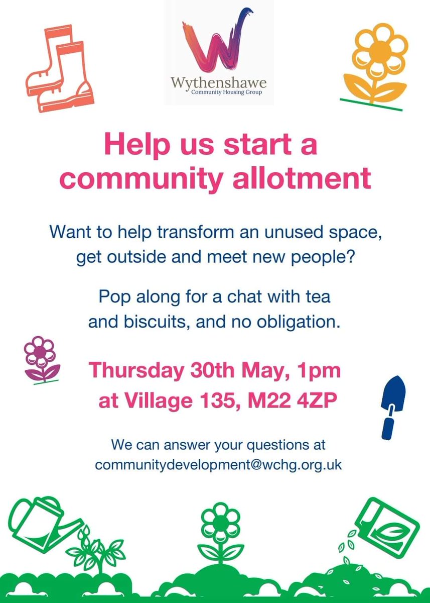 Allotments are hard to come by so why not join this community initiative in #Wythenshawe...

#growing #greenspace #GardenCity
