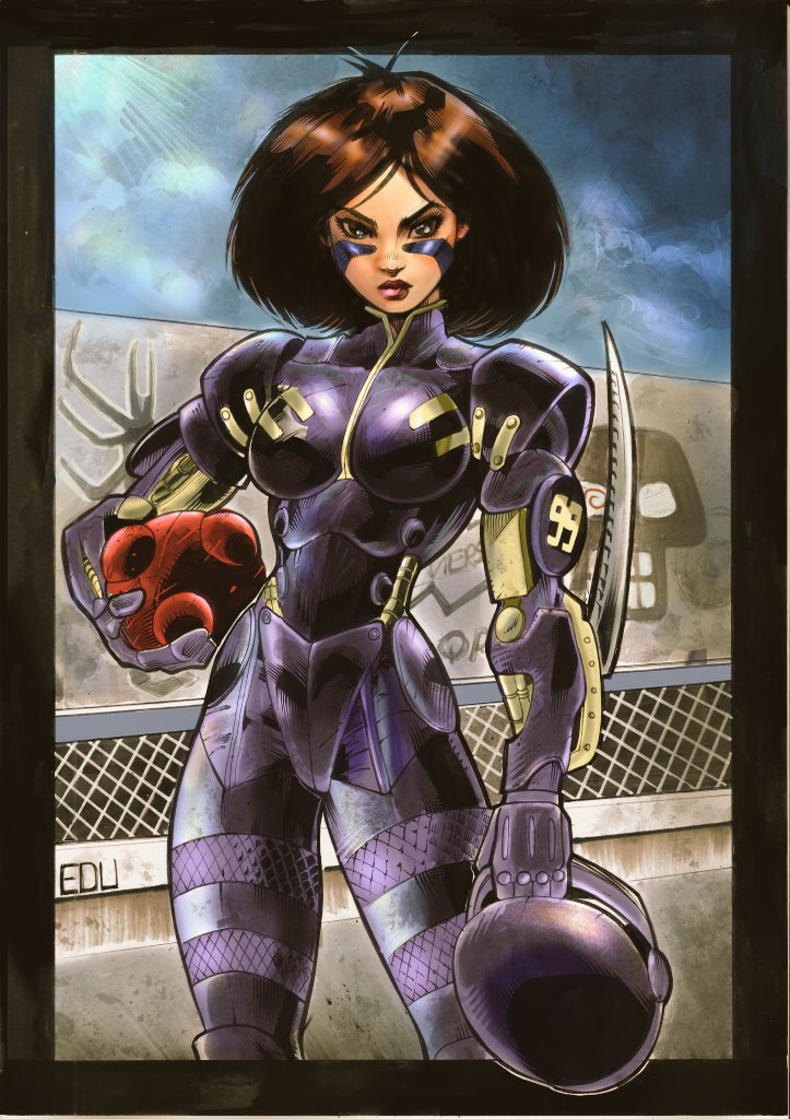 Alita (Gally) Battle Angel #alita #battleangelalita #gunnm #gally #shueisha #color