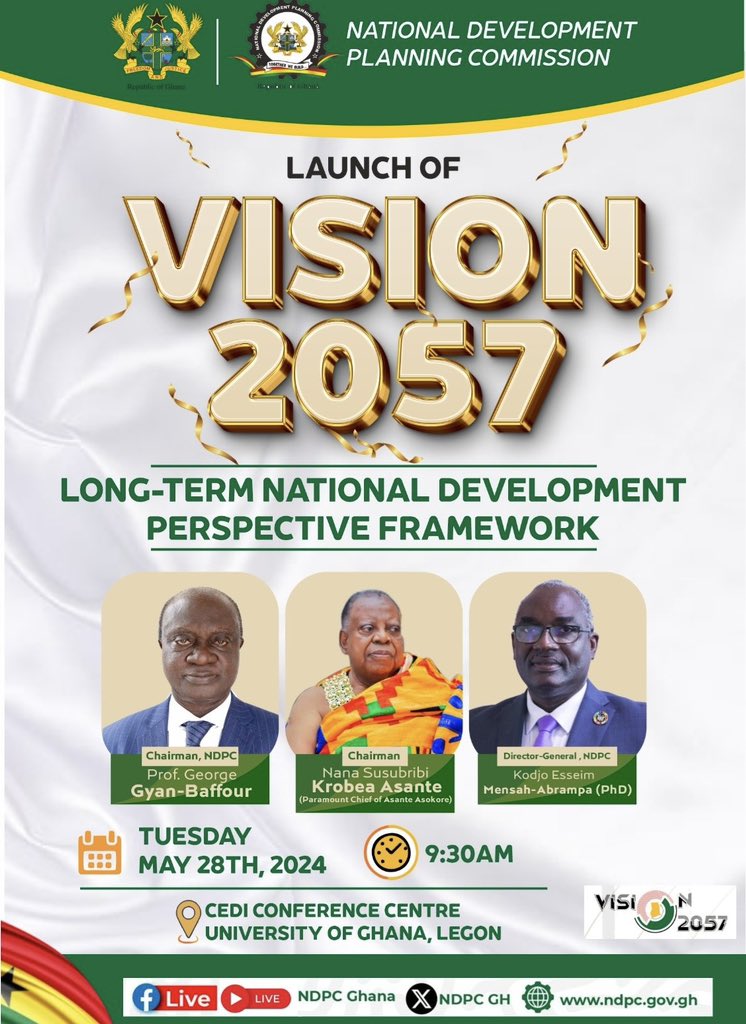 We are always launching visions that we know we won’t work to realise..the NDPC and these vision documents are almost becoming useless..