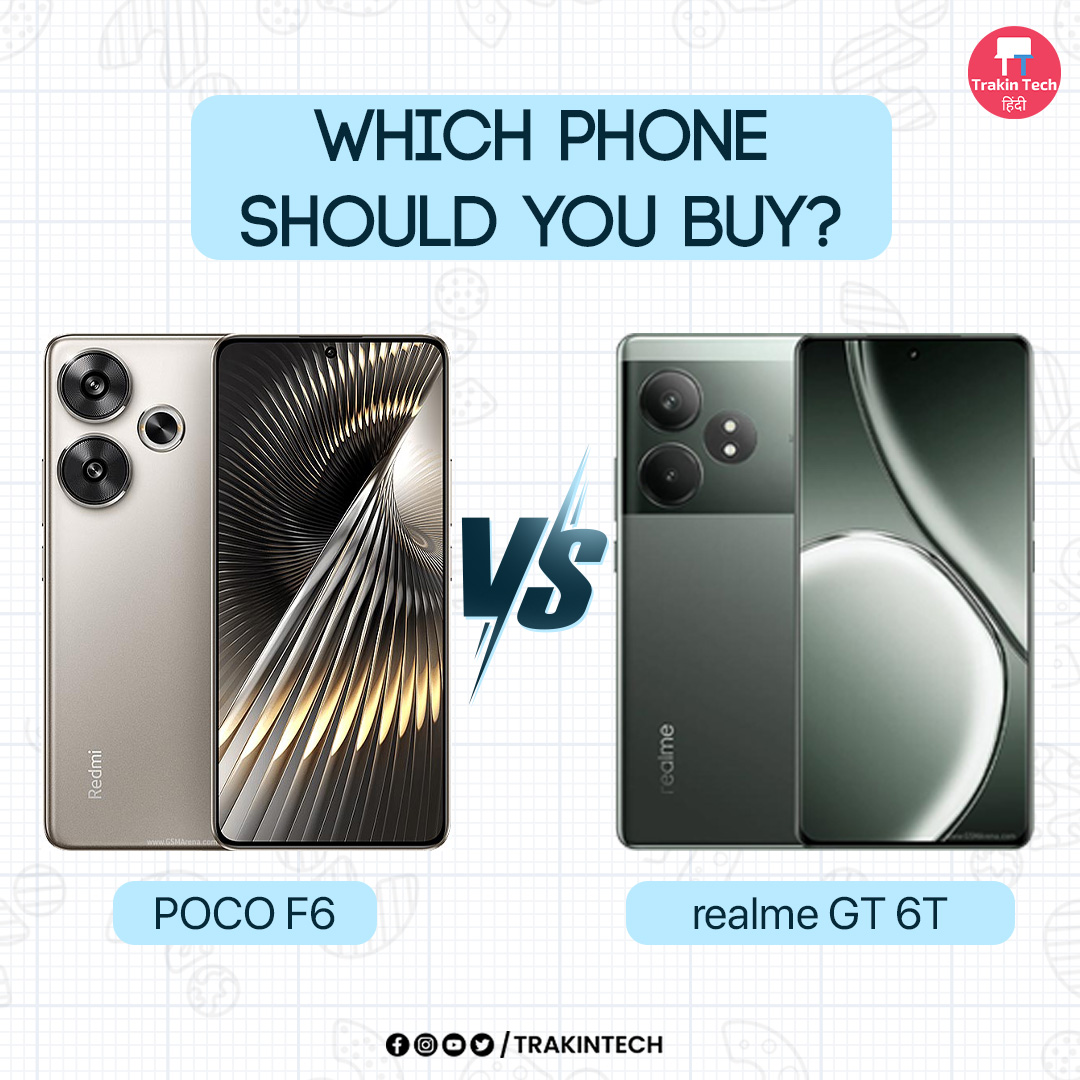 #POCOF6 Vs #realme6TGT - Under 30K Phone War!

Struggling to decide between the POCO F6 and realme GT 6T? You're not alone! 

Many people are confused about which phone to get for Rs 25,000 to Rs 30,000.

We've created a comparison chart to help you out!

Read thread below. ⬇️