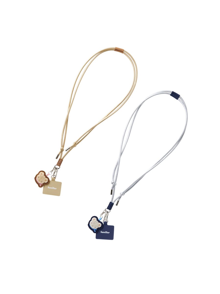 ファミリアの新作スマホショルダーストラップ、モコモコくまちゃんが