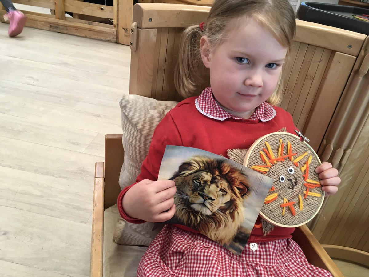 WinchburghNursery (@winchburghn) on Twitter photo We have been learning about animals and the zoo. Look at our amazing lion inspired sewing! <a href="/WinchburghPS/">Winchburgh PS</a> #miniskills We have been learning about animals and the zoo. Look at our amazing lion inspired sewing! <a href="/WinchburghPS/">Winchburgh PS</a> #miniskills
