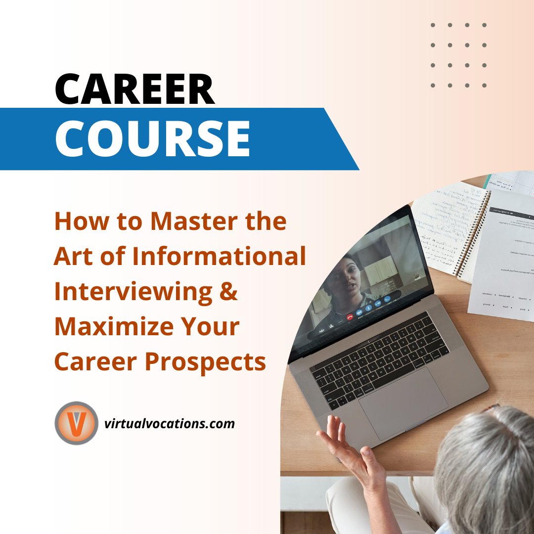 VirtualVocation's tweet image. 🚀 Ready to boost your career prospects? 🌟 Click the link to take our self-paced online course! 🎓💼 Gain invaluable insights, expand your network, and unlock new opportunities! #Networking #InformationalInterviews #CareerProspects #CareerSuccess

virtualvocations.com/remote-career-…