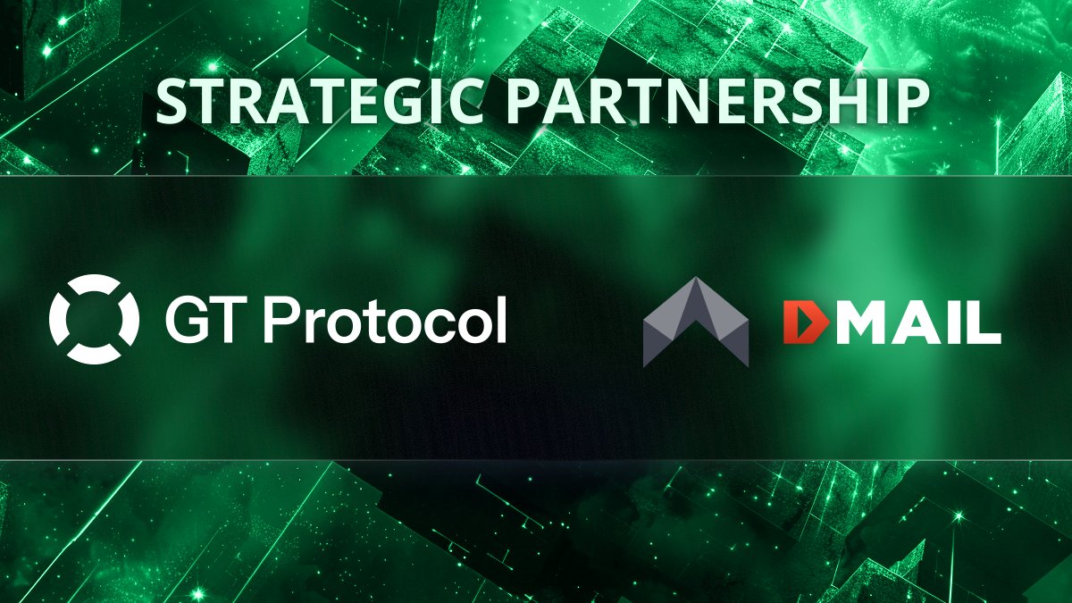 GT Protocol is partnering with @Dmailofficial, the leading Web3 communications platform 🌐

Their cutting-edge technology spans multiple chains and apps, catering to users, developers, and marketers alike.

🤖 We're excited to integrate our AI tech with DMAIL's innovative