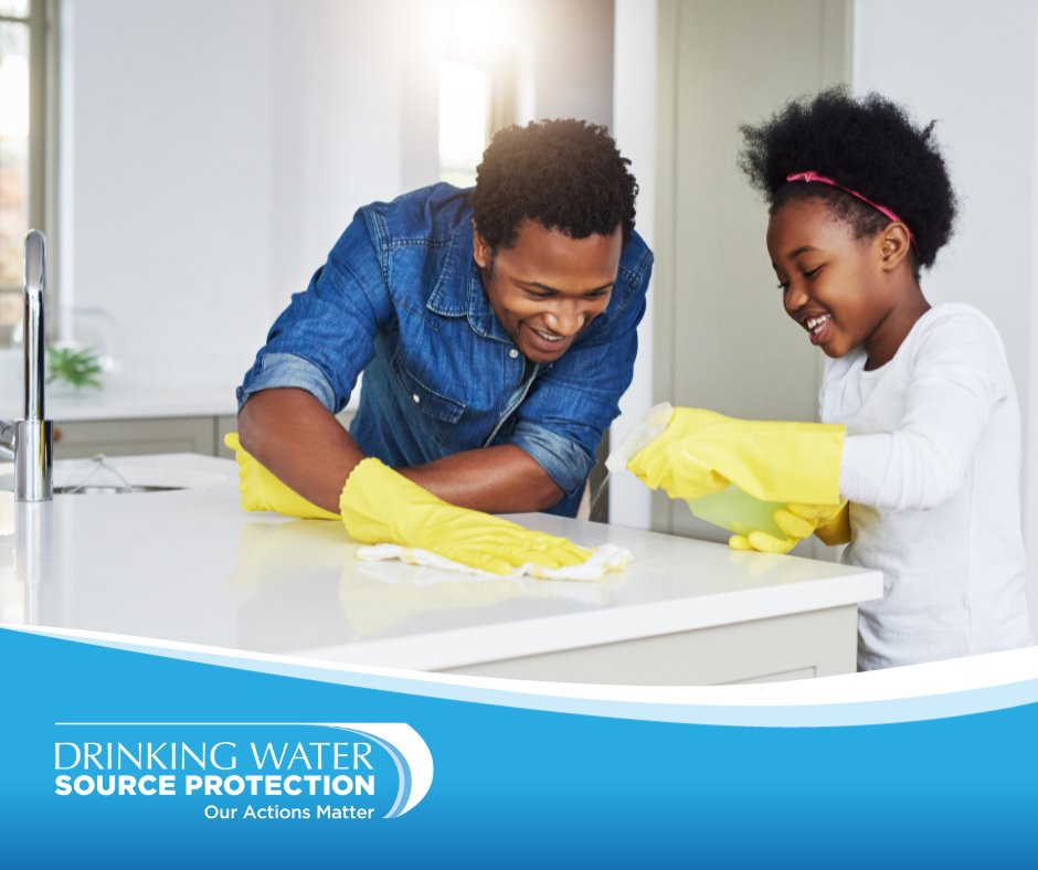 Spring cleaning? Help protect #DrinkingWaterSources by reducing the use of harsh chemical cleaning products. Consider using chemical free and non-toxic cleaning products. Learn more:  bit.ly/46TZXMy #SourceWaterON  #WaterWednesdays