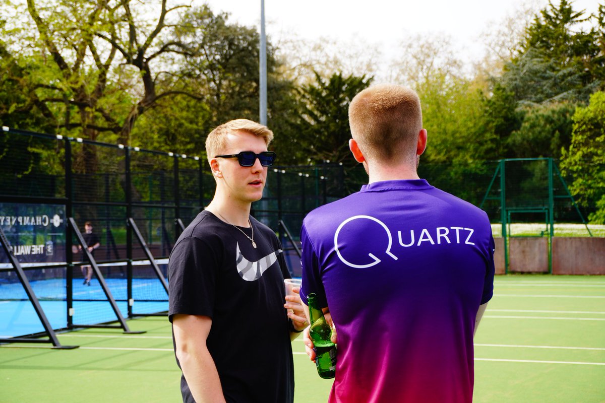 QuartzPS's tweet image. “Our first Prop Padel Tournament was a smashing hit! Bringing together clients and colleagues for a day of competition and entertainment. We even managed to provide the weather. Looking forward to next year&apos;s event, where we&apos;ll serve up even more fun on the courts.” - Sam Wilton