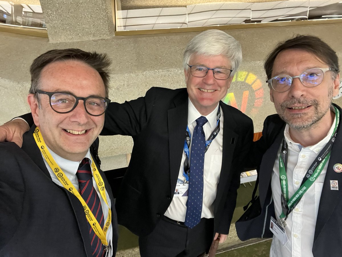 Great to meet <a href="/TimUnwin/">Tim Unwin</a> and <a href="/SergeStinckwich/">Serge Stinckwich</a> at the AI for Good event organized by <a href="/ITU/">Int’l Telecommunication Union</a> <a href="/AIforGood/">AI for Good 🇺🇳 #AIforGood</a>