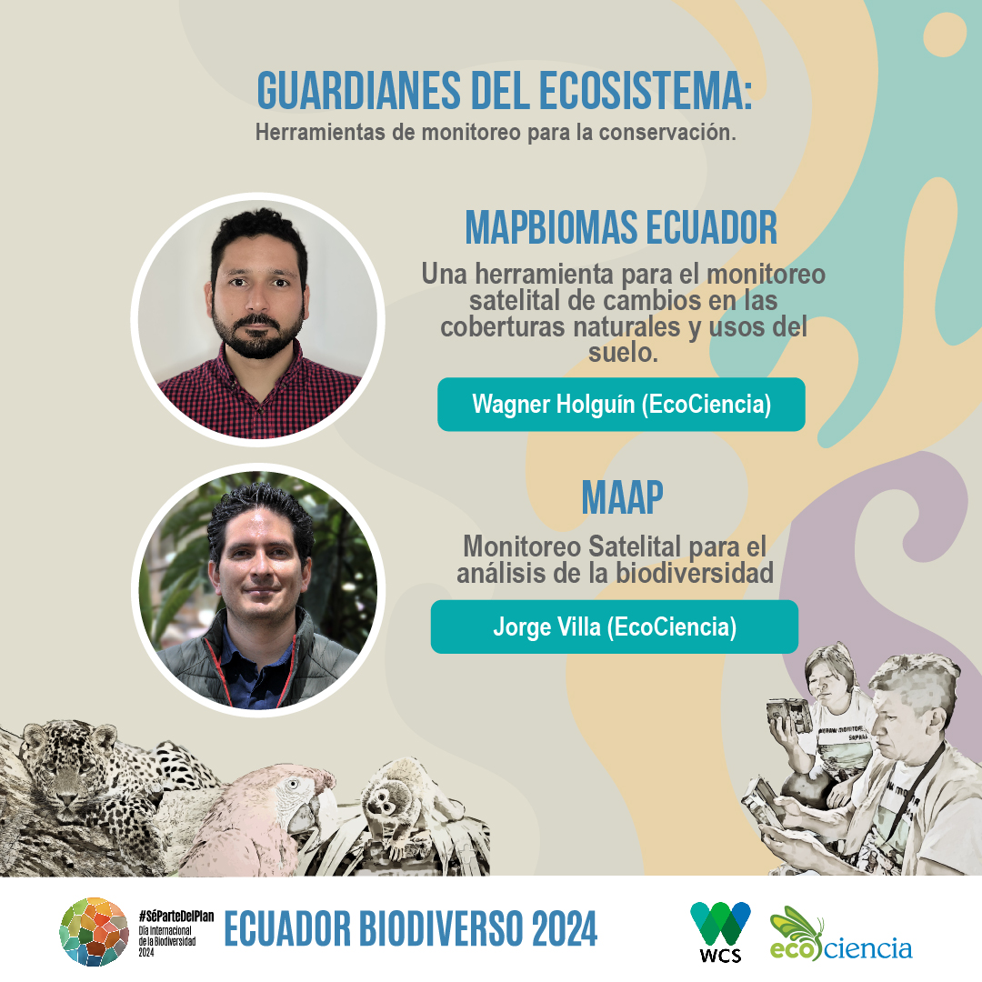 F_EcoCiencia's tweet photo. Hoy se llevará a cabo el evento “Guardianes del Ecosistema: Herramientas de Monitoreo para la Conservación".
¡Te esperamos!
#MonitoreoEnAcción #MesBiodiversidadEc #SePartedelPlan https://t.co/4cnoT60tob