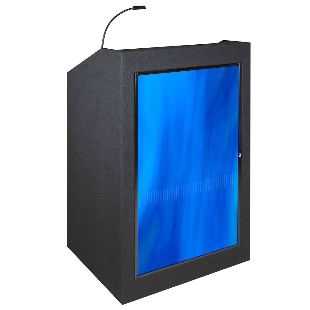 Our recessed monitor mount option is an innovative design that allows for a sleek and seamless integration of technology into our lecterns, providing users with a modern and professional setup.
#avready #lecterns #avfurniture #avtweeps #ADAfurniture #credenza #avrack