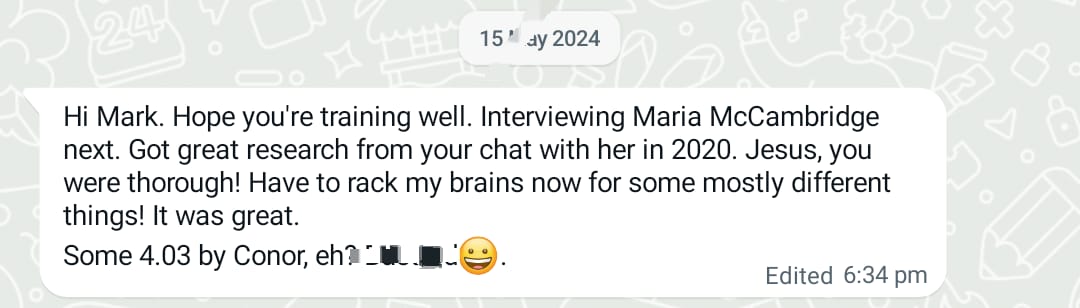 Runner Beans Podcast (@runnerbeanscast) on Twitter photo We're back!
To tell you about the best podcast on the Island. <a href="/themastersofru1/">The Masters of Running Podcast</a> /<a href="/maztherunner/">Maria McCambridge</a>
We received a lovely message a few weeks ago about their latest show, make sure to get it in your ears. Nice ego boost for 🦒 there too.
👉👂🎧⤵️ shows.acast.com/627a4061fcc96b… We're back!
To tell you about the best podcast on the Island. <a href="/themastersofru1/">The Masters of Running Podcast</a> /<a href="/maztherunner/">Maria McCambridge</a>
We received a lovely message a few weeks ago about their latest show, make sure to get it in your ears. Nice ego boost for 🦒 there too.
👉👂🎧⤵️ shows.acast.com/627a4061fcc96b…