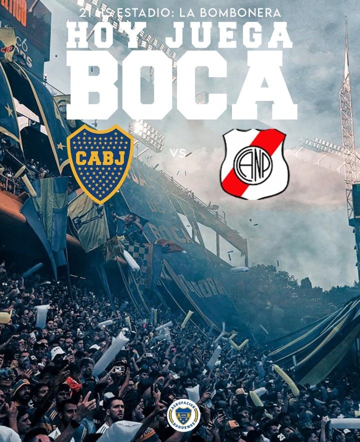 AgrupaBoquense's tweet photo. #BuenosDías Boquenses 
HOY JUEGA BOCA 🤩

⚽ #CopaSudamericana
🆚 Nacional Potosí
🗓 Miércoles 29/5
🕙 21:00
🏟 La Bombonera
💻 @elcanaldeboca

#VamosBoca 
#AgrupaciónBoquense https://t.co/F0oaJDLVgP