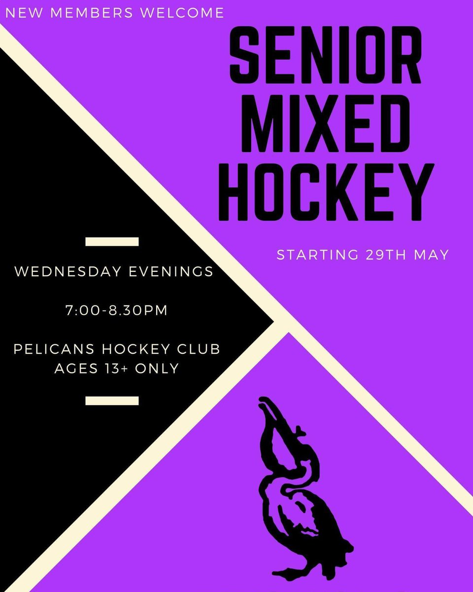Don't forget our first senior mixed hockey is on tonight 7.00-8.30pm. 

Come along and join us for some fun mixed hockey games. New members are welcome, please get in contact for more information. 

Please confirm if you’re attending on Teamo

We look forward to seeing you 🏑🏑
