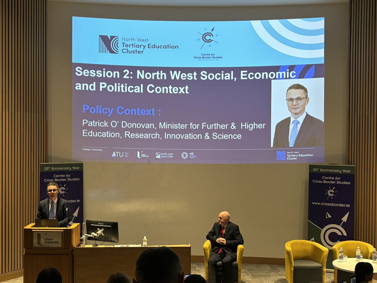 Great to be at the #NWTEC conference today with our @AtlanticFutures researchers hearing about the opportunities and collaboration across the North West city region for economic development @UlsterUni @UlsterBizSchool @UlsterUniEPC