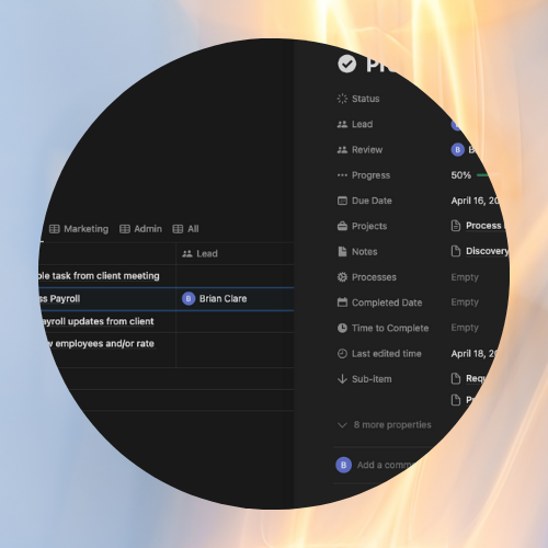 blueprintottawa's tweet image. Tired of juggling tasks? 

🤹‍♂️ Our Notion template makes project management a breeze for accounting firms!

✅ Task integration
✅ View all tasks
✅ Real-time tracking

Ready to streamline your projects? Check the link in the comments 
#AccountingTools #Notion