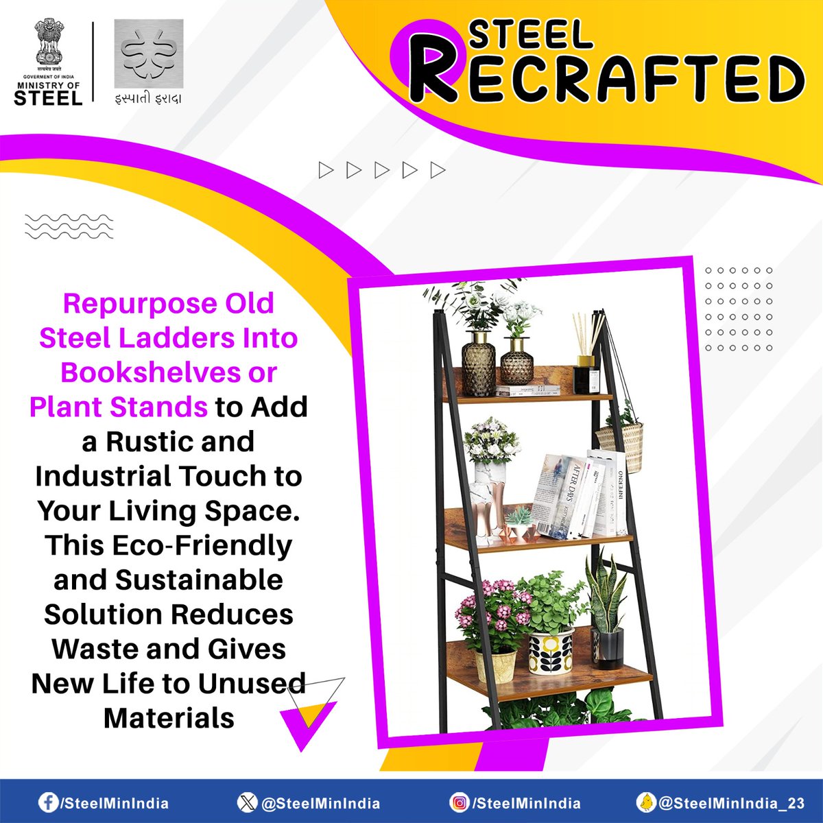 Transforming steel into sustainable treasures!♻️
Learn how to repurpose steel and join the movement towards a greener, more eco-friendly future. Let's innovate, create, and save our planet.🌱

#SteelRecrafted #GreenFuture #SustainableSteel #IspatiGyan #IspatiIrada