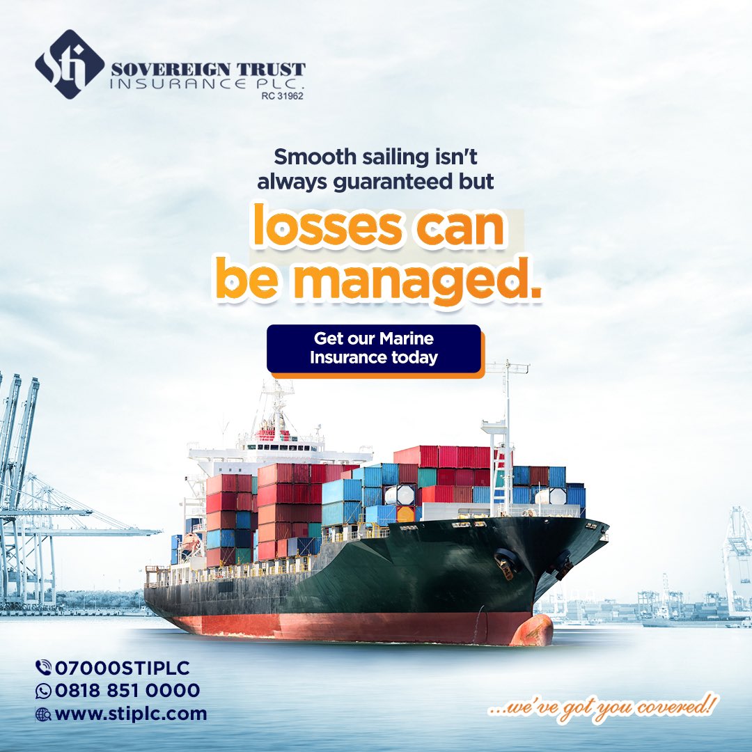 With the STI Marine Insurance, you can navigate the unpredictable seas with peace of mind. 

Send us a DM to get yours today.

#SovereignTrustInsurance #insuranceclaims #marineinsurance #ship #cargo