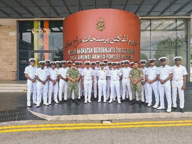 #INSKiltan participated in multiple activities during port call at Muara, #Brunei. Courtesy call on the Fleet Commander - Royal Brunei Navy, professional & social interactions, & visit by students from Institute of Brunei Technical Education (ITBE). #MaritimePartnershipExercise