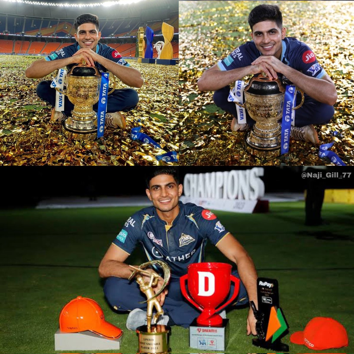 - 29 May 2022, 
Shubman Gill Won the IPL Trophy.

- 29 May 2023, 
Shubman Gill Won Orange Cap, MVP, Game changer & Most 4s Awards 

On this day in 2022 & 2023,
Prince Gill Created history in IPL