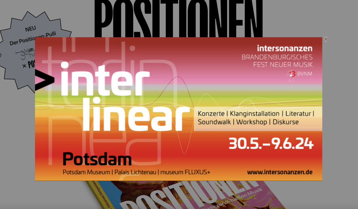 Positionen recommends! Advertisement on positionen.berlin