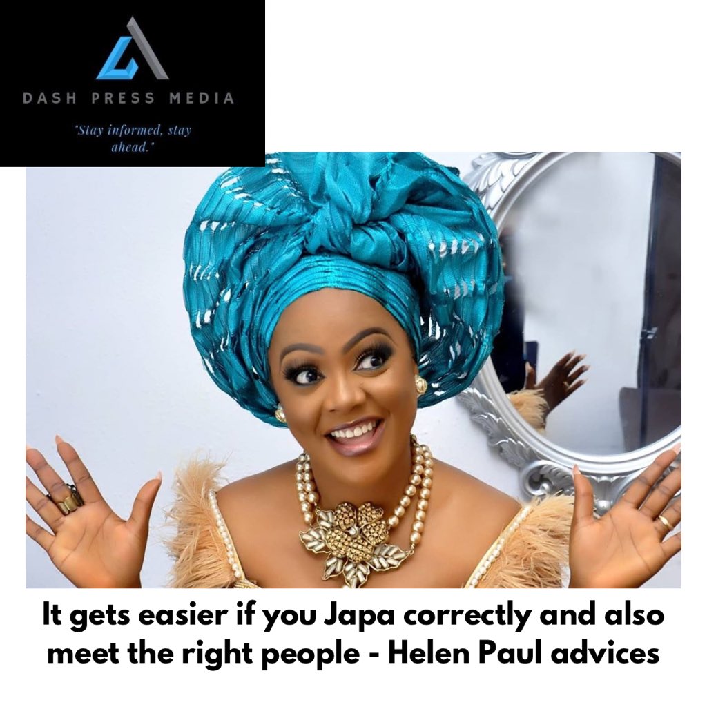 It gets easier if you Japa correctly and also meet the right people - Helen Paul advices ⬇️

dashpressmedia.blogspot.com/2024/05/it-get…

Copyright ©️ Dash Press Media

#dashpressmedia 
#media #news #music #marketing #instagram #radio #socialmedia #entertainment #photography #love #tv #hiphop