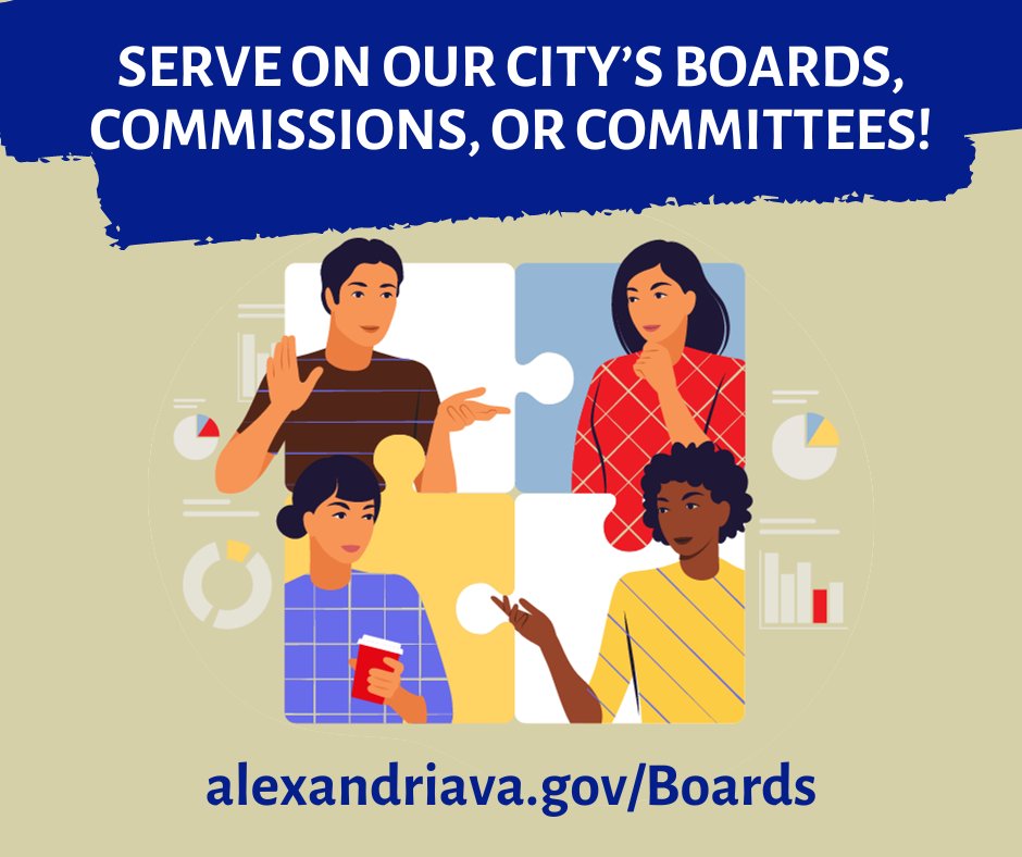 Are you looking to contribute to the growth of Alexandria? Serving on one of our City's boards, commissions, or committees might just be for you! 

Applications are due by this Friday, May 31. Learn what positions are open and apply today: alexandriava.gov/Boards